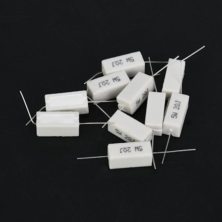 10 stk. sementmotstand effektmotstand 5 % isolerte elektroniske komponenter 5W (2R)
