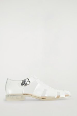 COS Women's Jelly Fisherman Sandals in Silver-coloured