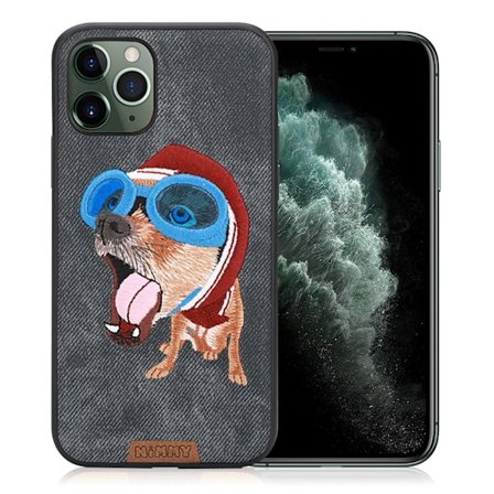 Nimmy Big Eyes iPhone 11 Pro Max broderet cover - Grøn