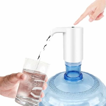 Flaskevannsdispenser, bærbar elektrisk vanndispenser, USB-ladeflaskepumpe, vanndispenser med pumpsystem