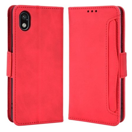 Modernt Sony Xperia Ace III fodral med plånbok - Röd