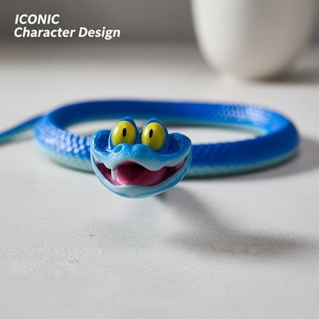 Blå Gary Orm Actionfigur Rörlig Ställbar Samlardocka Zootopia-present till fans