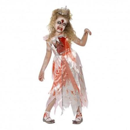 Törnrosa Zombie Barn Maskeraddräkt M