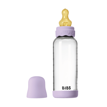 BIBS Tåteflaske i glass, Violet sky, 240 ml