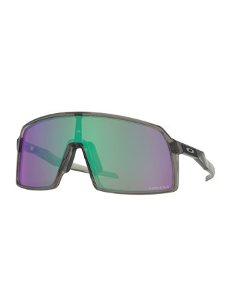 Oakley Sport Performance Men's Sunglasses with a frame made of plastic in grey and lenses made of plastic in green