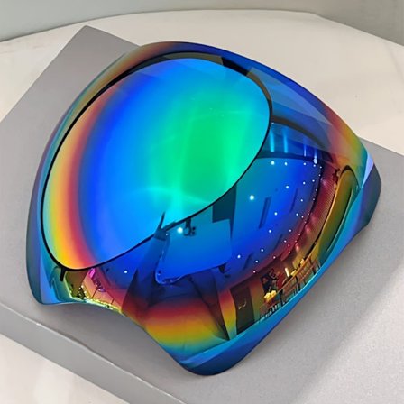 Et par trendy nye herre oversized briller uden ramme med flerfarvede coatede linser, stilfulde herre dekorative briller [DB]