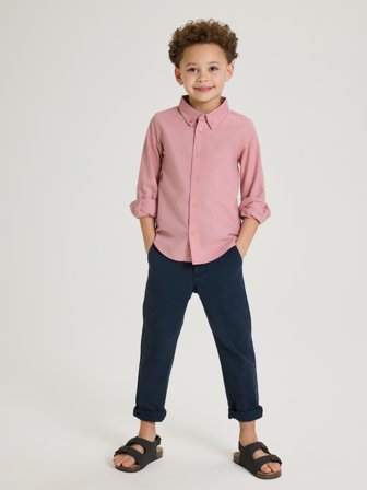Oxford-paita Polarn O. Pyret 92 lastenvaatteet pink