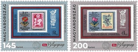 Ungarn - Frimærkets dag - Postfrisk sæt 2v