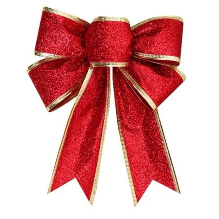 1 stk Glitter Stor Sløjfe Buesløjfe Juletræ Festgave Jul DXGHC