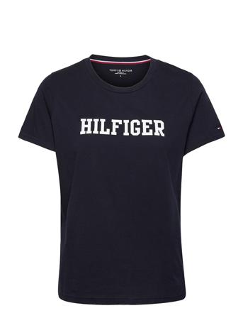 Cn Tee Ss Hilfiger T-shirt Top Sort Tommy Hilfiger