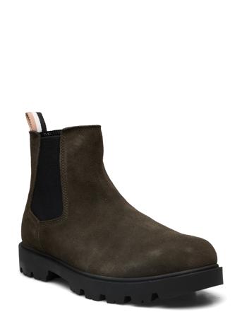 Adley_Cheb_Sd Støvletter Chelsea Boot Kakigrønn BOSS*Betinget Tilbud