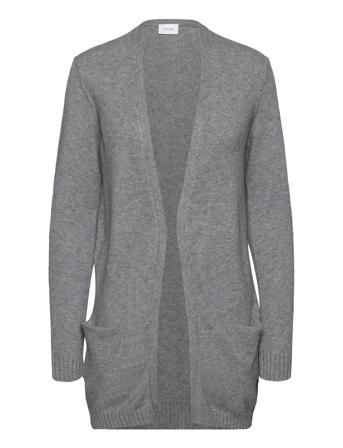 Viril Open L/S Knit Cardigan - Noos Vila Grey