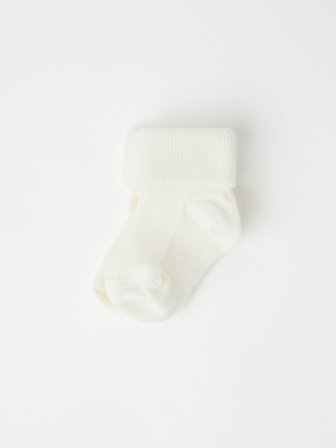 Polarn O. Pyret - Merino wool socks for baby - 13|15 - Childrenswear - white