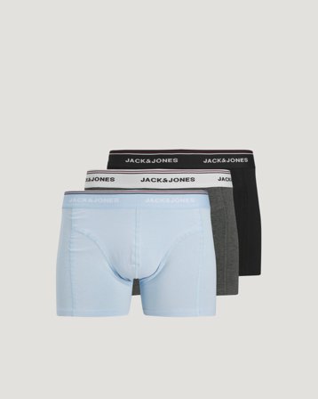 Jack & Jones JACAVERY SOLID TRUNKS 3 PACK JNR Noir Sous-vêtements Garçon - Kids Brand Store