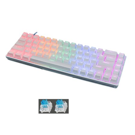 68 nycklar Sladd Mekaniskt speltangentbord Hot Swappable Switchar Mekanisk