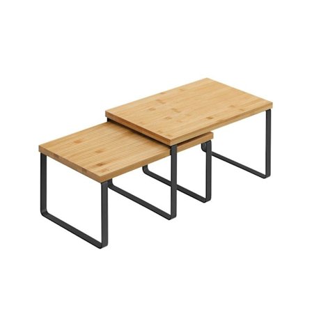 Rootz krydderihylde - Sæt med 2 krydderestativ - Krydderiorganisering - Krydderiopbevaring - Krydderihylde - Krydderiskab - Vægmonteret krydderestativ