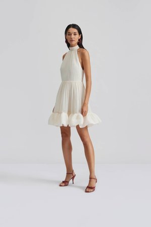 Malina - Fern mini dress - S - White
