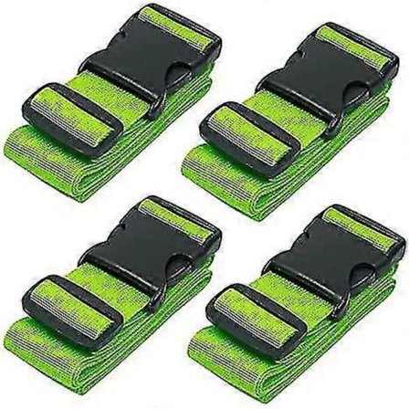 4-pak bagagestropper til kufferter, stropper, rejsebælter, tilbehør