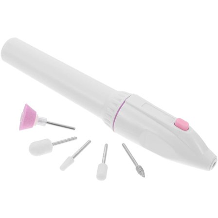 Bærbar Manikyrmaskin - Elektrisk Manikyrsett med 5 Bits Mini Neglebor Trådløs Pennform Finger Tåneglpleie for Manikyr