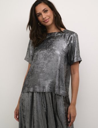 Kaffe Kagina Jersey Blouse - Black - S