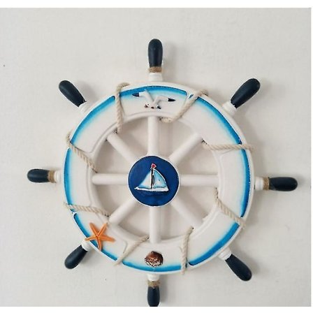 Vægdekoration, Rat, Piratlook, Skibslook, Lavet af Træ 28cm