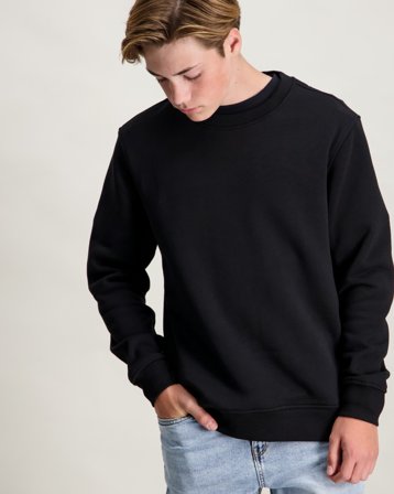 RYVLS The Core Crewneck Svart Genser Gutt - Kids Brand Store