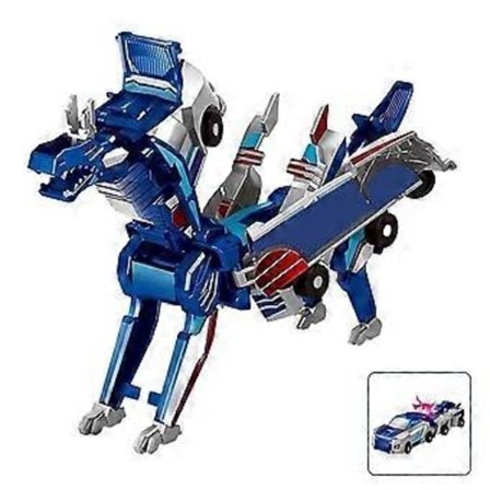 Magisk Transformasjon Super Kombinasjonsbil Leke 2 i 1 Barn Magnetisk Kollisjon Transformerende Bil Diy T