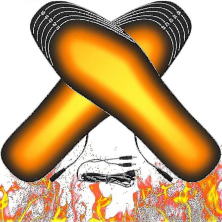 USB Opvarmede Indlægssåler, Opvarmede Indlægssåler USB Elektriske Indlægssåler Varme Fødder Opvarmning xi_jar