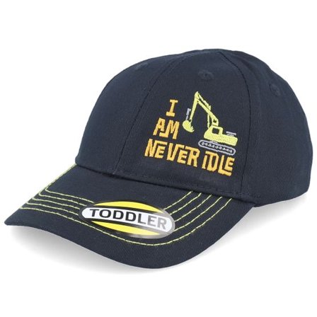 John Deere - Svart adjustable Keps - Kids All Twill Never Idle Black Adjustable @ Hatstore