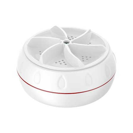 Mini Bærbar Vaskemaskine (Hvid), Bærbar Vaskemaskine til Tøj, Makeupbørster, Frugt og Grøntsager