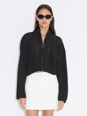 Holzweiler Tine Crochet Cardigan - Black - Women's - Small