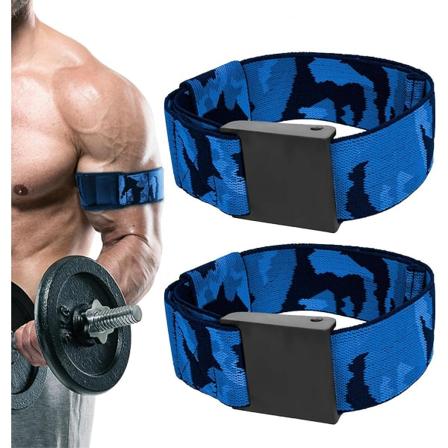 2 stk. fodbold Bicep Bands Elastiske Biceps Bælte Justerbar Mænd Hjem Fitness Udstyr Til Ben Arme Skuldre Triceps Balder