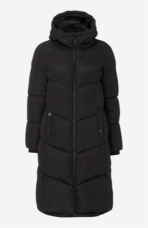 Cellbes of Sweden - Lång kappa med fluffig vaddering - svart - för damer - 34/36