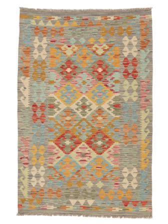 101X153 Tapis Kilim Afghan Old Style D'orient Marron/Jaune Foncé (Laine, Afghanistan) Carpetvista