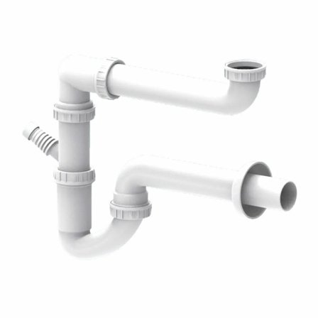 Sifone Valsir autopulente salvaspazio per lavello singolo