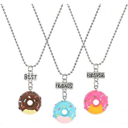 Vennskapsarmbånd med hjerte - 3 stk. BFF-smykker