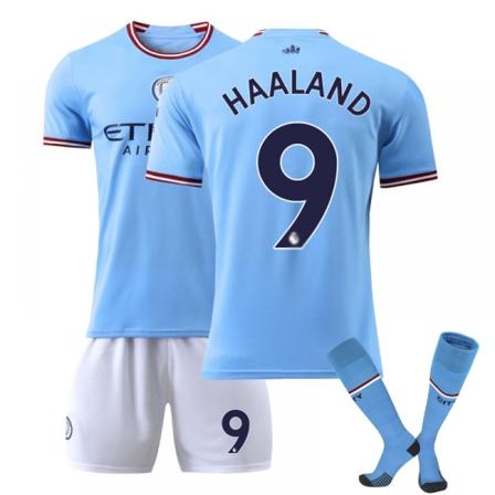 2223 Manchester City Home Børnefodbolddragt nr. 9 Haaland 28