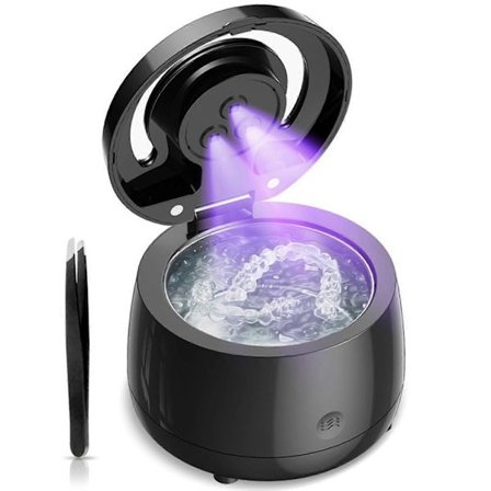 Rengjøringsmiddel for tannregulering Kraftig bærbar rengjøringsmiddel for proteser UVC Profesjonell smykkerensmaskin for Ho