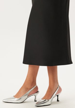 Pieces Pcnellie Pump Silver Colour Klær