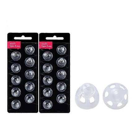 Hörselkåpor lämpliga för MiniFit Open Vent Domes: 2-pack (8 mm) hörselkåpor
