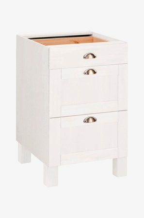 Loft24 - Oppbevaringsskap Oslo 3 skuffer D:60 - Hvit - Skap - Fra Homeroom