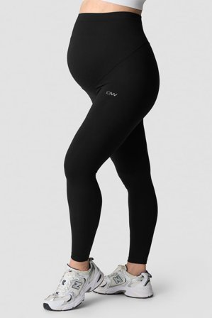 ICANIWILL - Define Seamless Maternity Tights Black - Træningstights - Damer - Træningstøj fra ICIW