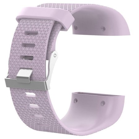 Armband kompatibelt med Fitbit Surge, Ljuslila - L