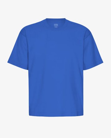 Oversized Organic T-Shirt - Sapphire Blue - Male - XL
