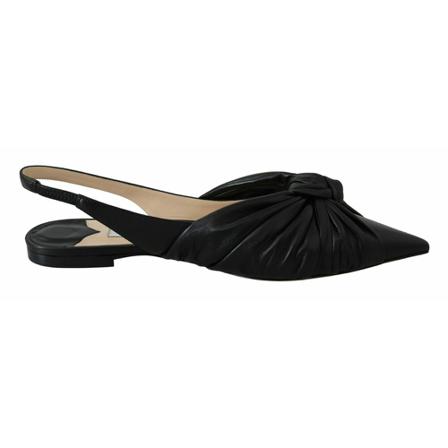 Jimmy Choo Annabell Leather Flade sko Sort, Dame, Størrelse: 39 EU