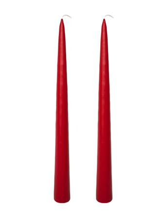 Hand Dipped Decoration Candles, 2 Pack Home Decoration Candles Pillar Candles Rød Kunstindustrien