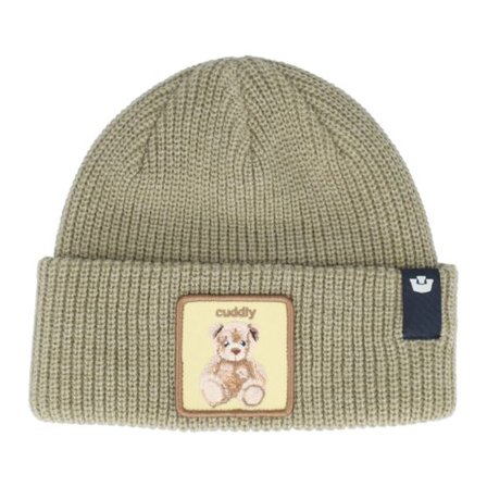 Goorin - Grön cuff Beanie - Kids The Cuddly Beanie Mini Biscuit Taupe Cuff @ Hatstore