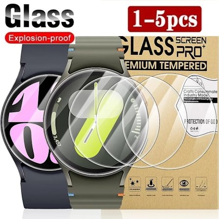 Härdat Glas för Samsung Galaxy Watch 7 6 5 4 44mm 40mm 46mm 47mm Skärmskydd Glasfilm Tillbehör för Samsung Watch