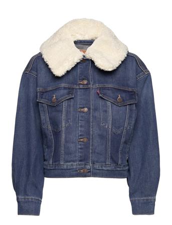 Warm Baby Bubble Trucker Z2432 Dongerijakke Denimjakke Blå LEVI ́S Women