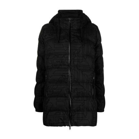 Emporio Armani Ea7, Down Coats Zwart, Dames, Maat:XS
